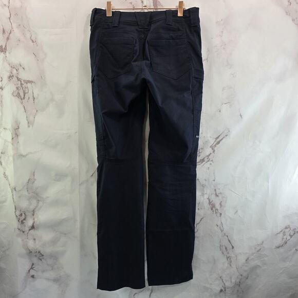 511 Tactical Pants Womens 2 R Navy Blue EMS Mid Rise Apex Cargo Heavyweight 5.11 - Picture 5 of 13